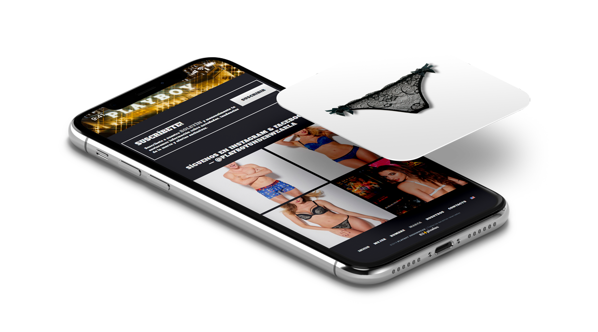 83pixeles | Playboy Underwear | Diseño responsive en WordPress | Colón, Panamá