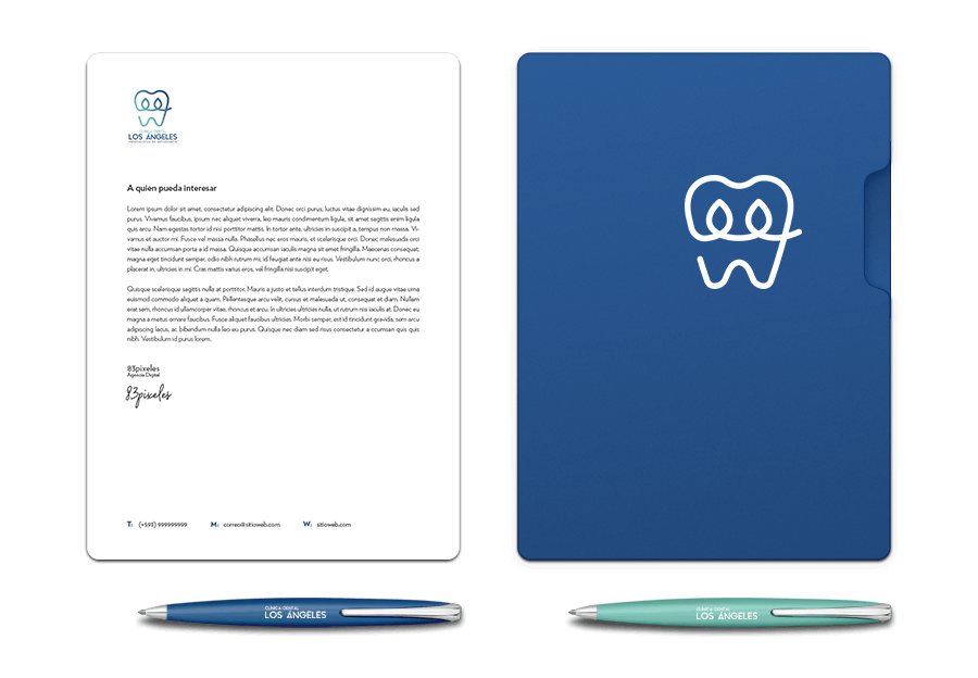 Identidad Corporativa para Clínica Dental Los Ángeles | Ecuador
