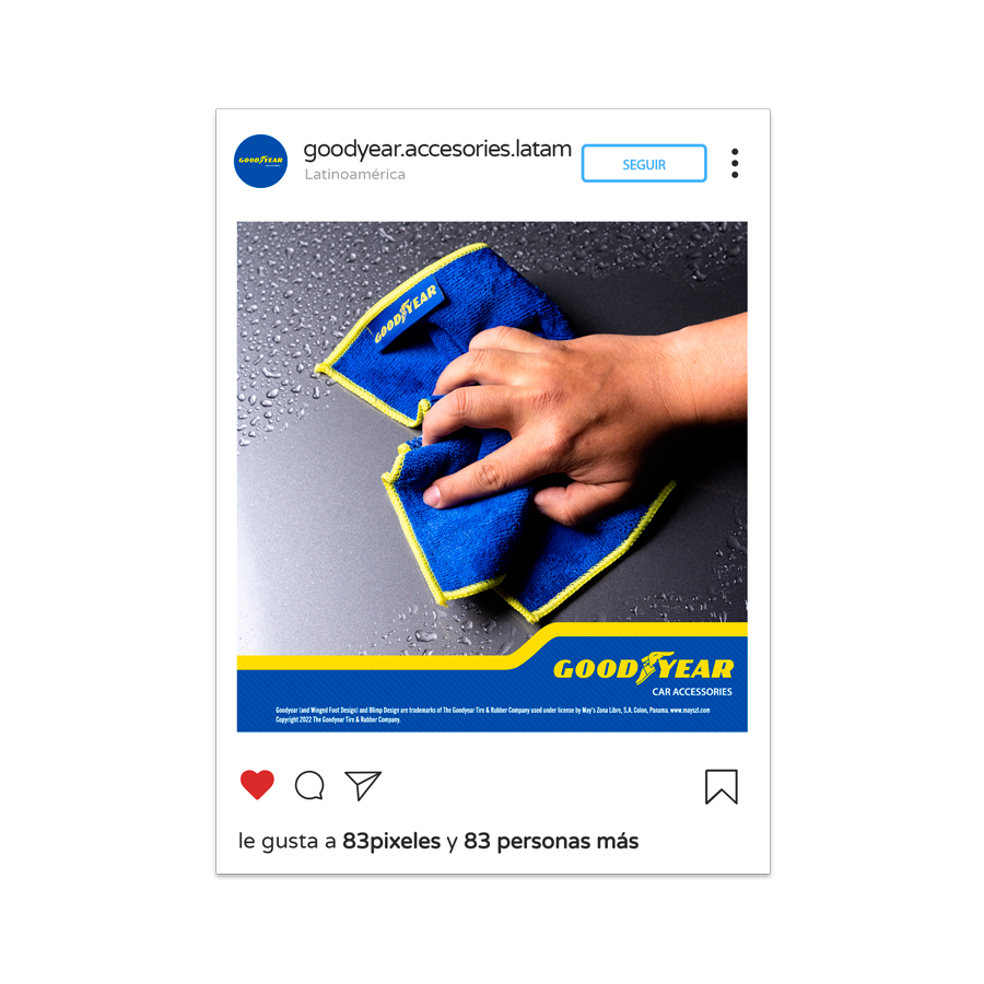 Goodyear Accesorios | Latinoamérica | Marketing Digital | 83pixeles