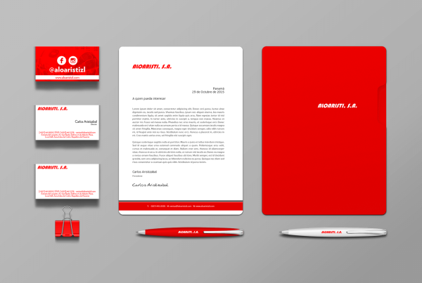 83pixeles | Aloaristi, S.A. | Diseño de Papelería, Tarjetas de Presentación en Panamá