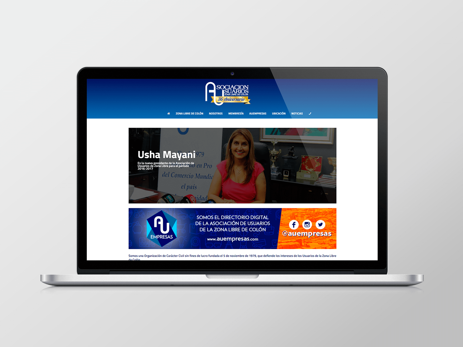 83pixeles | Asociación de Usuarios de la Zona Libre de Colón | Diseño Web Responsive en Panamá
